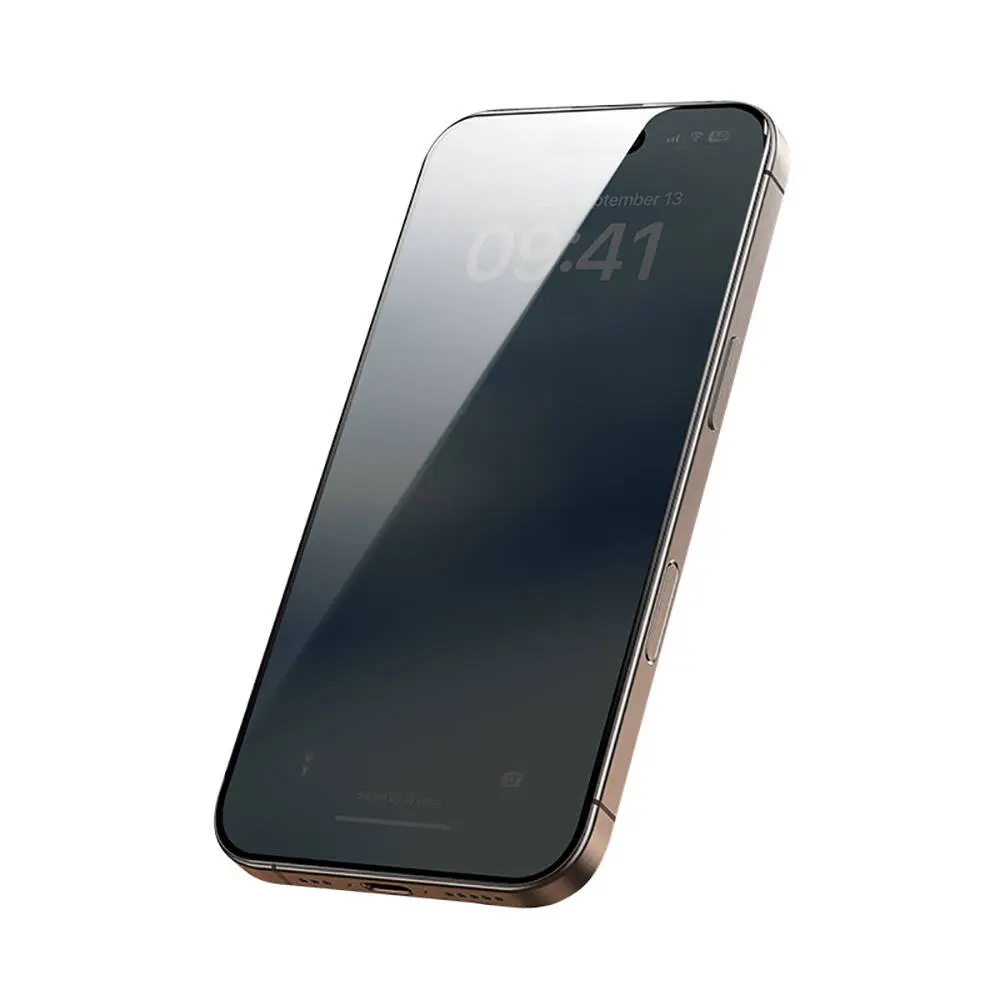 iPhone 14 Pro Gizlilik Ekran Koruyucu, Kolay Uygulama Aparatlı - Benks Ultra Shield