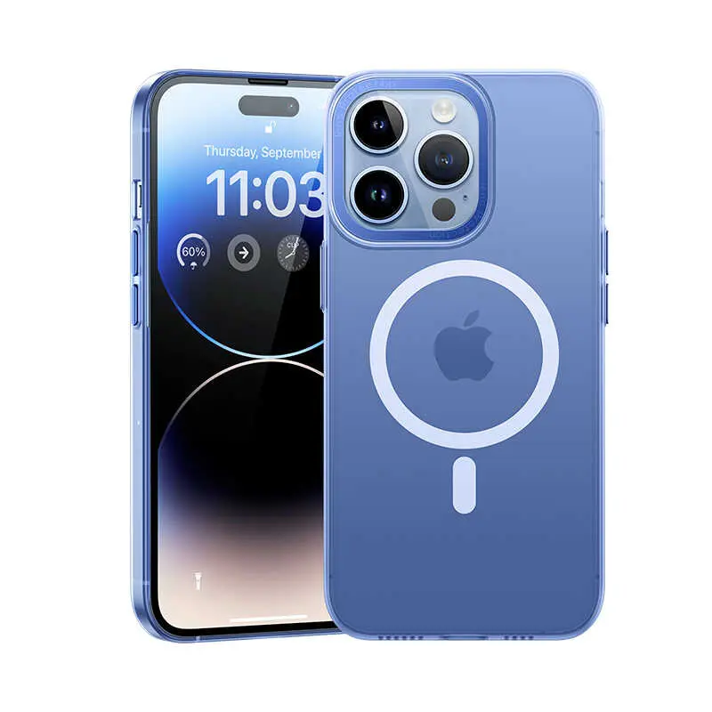 iPhone 14 Pro MagSafe Uyumlu Mat Kılıf - Benks Magnetik Haze