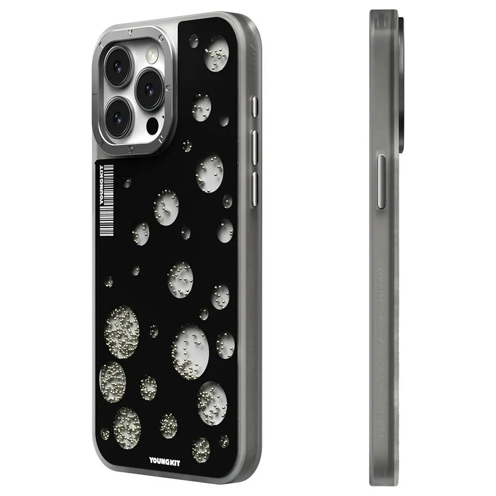 iPhone 14 Pro MagSafe Uyumlu Kılıf - Youngkit Quicksand Beads