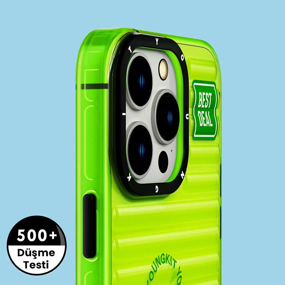 iPhone 14 Pro Şeffaf Renkli Kılıf - YoungKit Fluorite Serisi