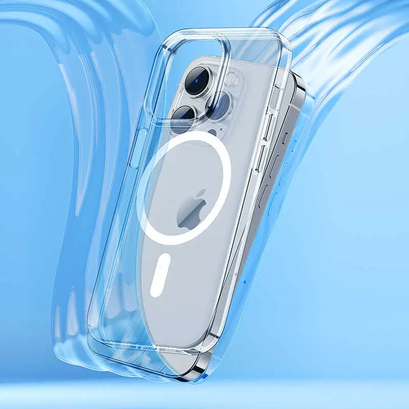 iPhone 14 Pro Max Şeffaf MagSafe Uyumlu Kılıf - Benks Crystal