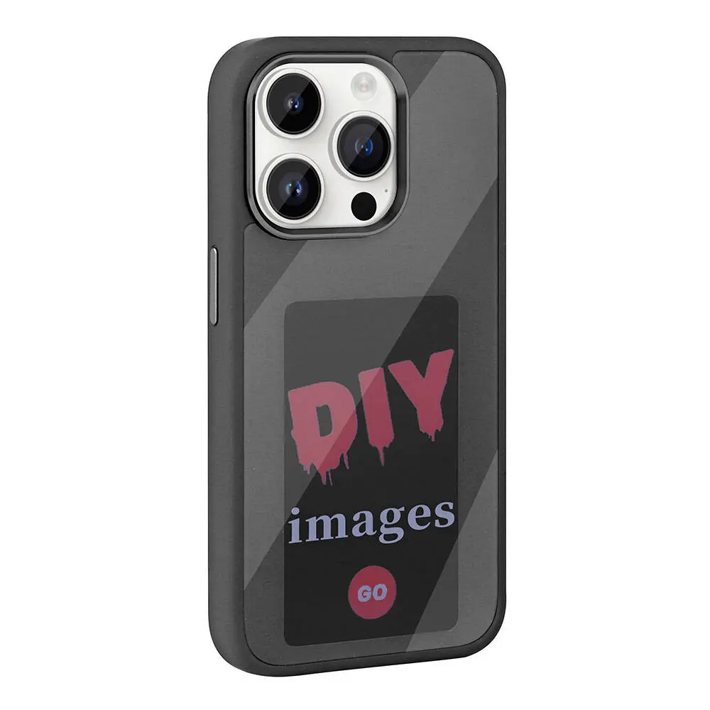 iPhone 14 Pro Max Ekranı Yansıtan Akıllı NFC Kılıf - Zore