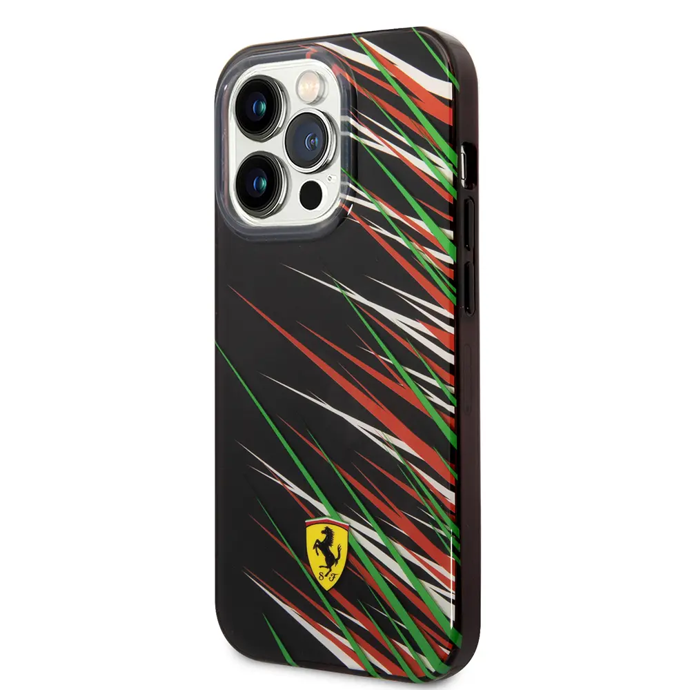 iPhone 14 Pro Max Lisanslı Ferrari Baskılı Kılıf - Çimen Desenli