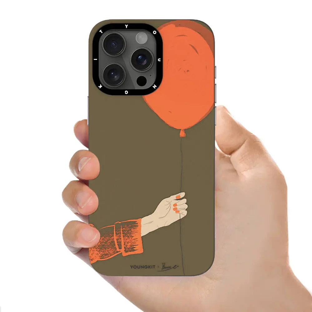 iPhone 14 Pro Max MagSafe Uyumlu Kılıf - Youngkit Orange Serisi Flying Balloon