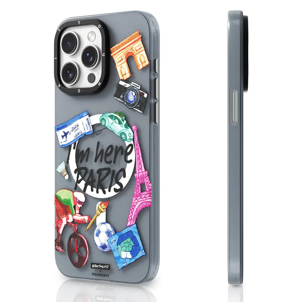 iPhone 14 Pro Max MagSafe Uyumlu Kılıf - Youngkit in Paris Serisi
