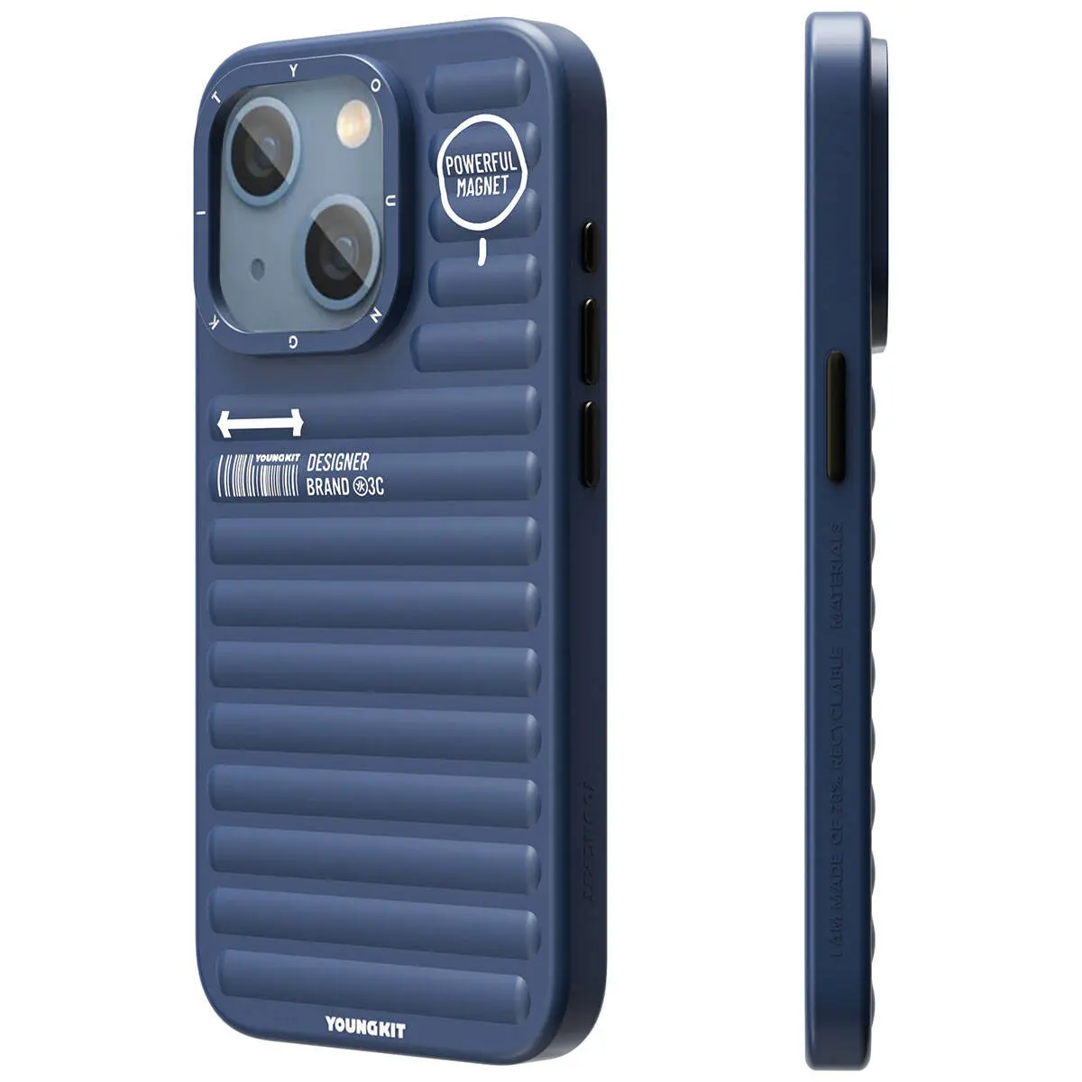 iPhone 15 Mat Renkli Tasarımlı Kılıf - YoungKit Original Serisi