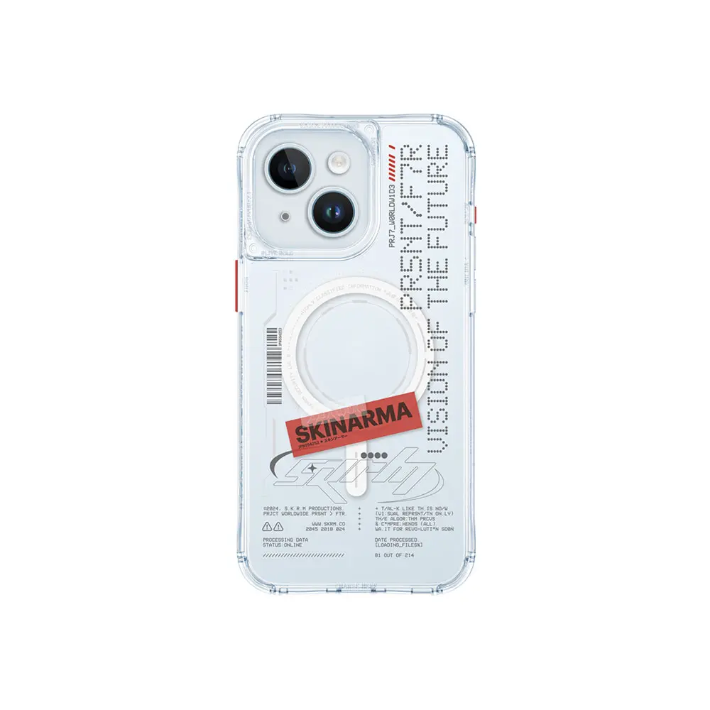iPhone 15 MagSafe Uyumlu Şeffaf Kılıf - Skinarma Orion