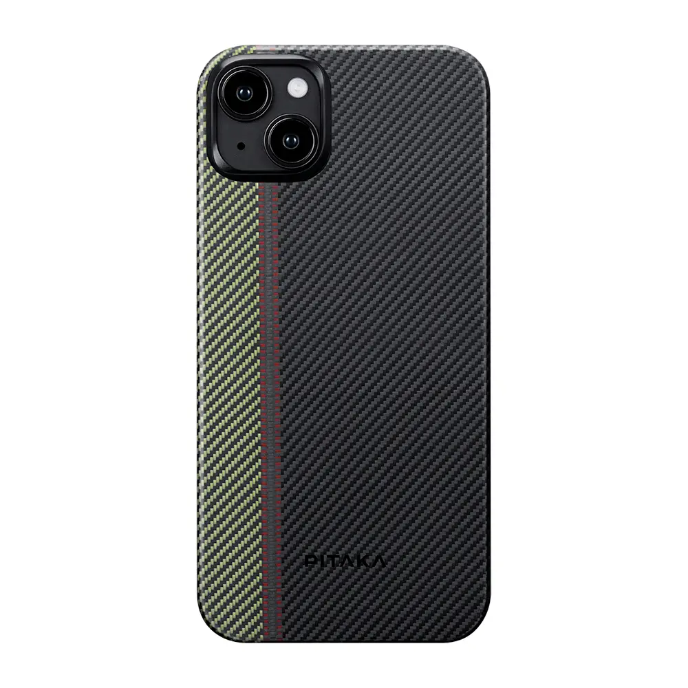 iPhone 15 Plus MagSafe Uyumlu Aramid Fiber Kılıf - Pitaka Tactile Woven Orchestra Overture