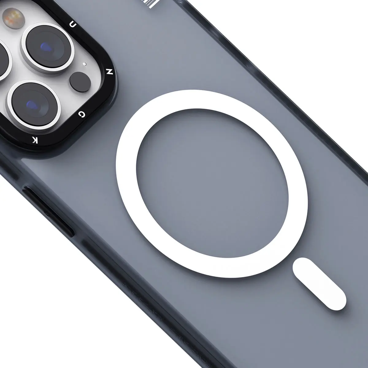 iPhone 15 Plus MagSafe Uyumlu Şeffaf Kılıf - Youngkit Colored Sand