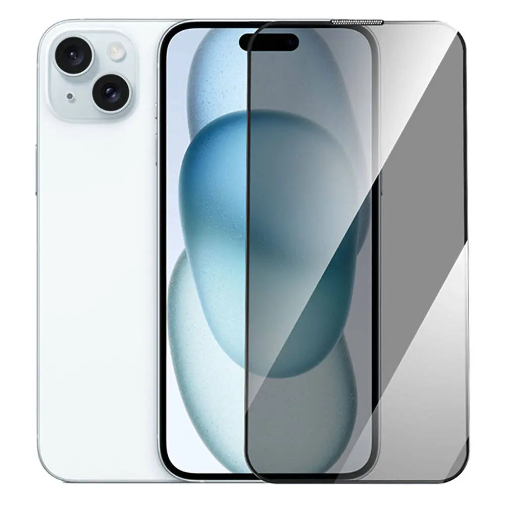 iPhone 15 Plus Gizlilik Filtreli Temperli Cam Ekran Koruyucu - Wiwu GT-011