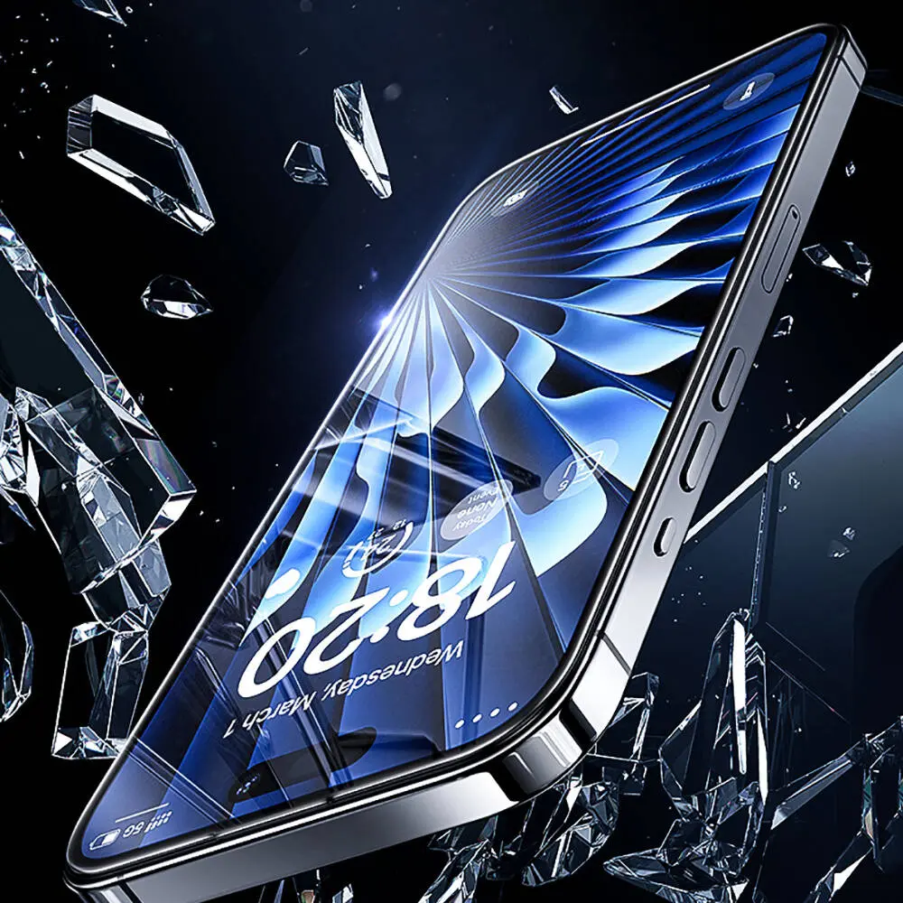 iPhone 15 Pro Temperli Cam Ekran Koruyucu, Uygulama Aparatlı - Benks Glass Warrior HD