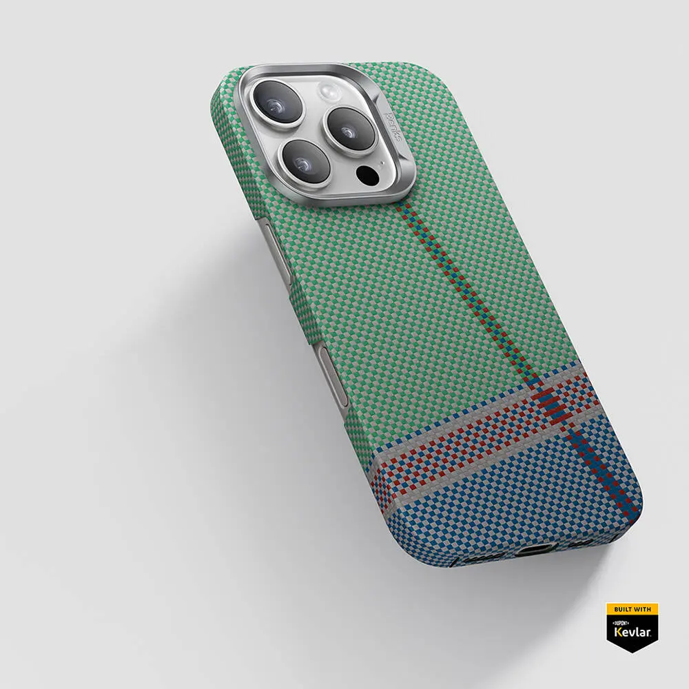 iPhone 15 Pro MagSafe Uyumlu Kevlar Kılıf - Benks ArmorAir Passion Green