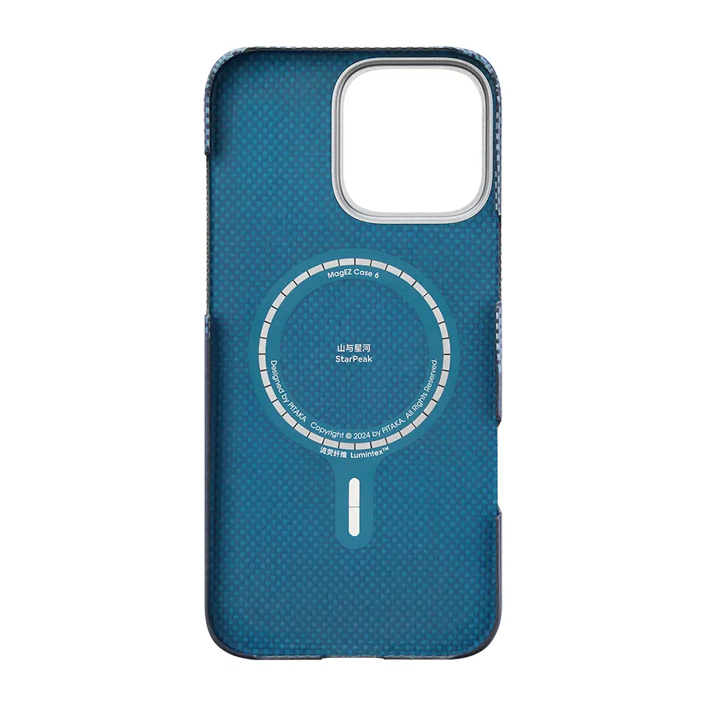 iPhone 15 Pro MagSafe Uyumlu Aramid Fiber Kılıf - Pitaka Tactile Woven Starpeak