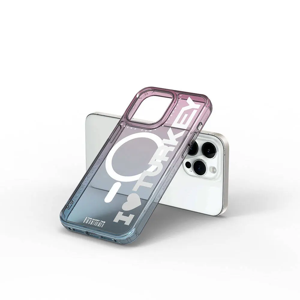 iPhone 15 Pro MagSafe Uyumlu Şeffaf Kılıf - Wiwu C Serisi