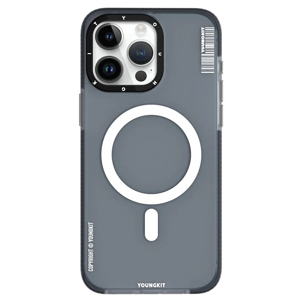 iPhone 15 Pro MagSafe Uyumlu Şeffaf Kılıf - Youngkit Jiansha