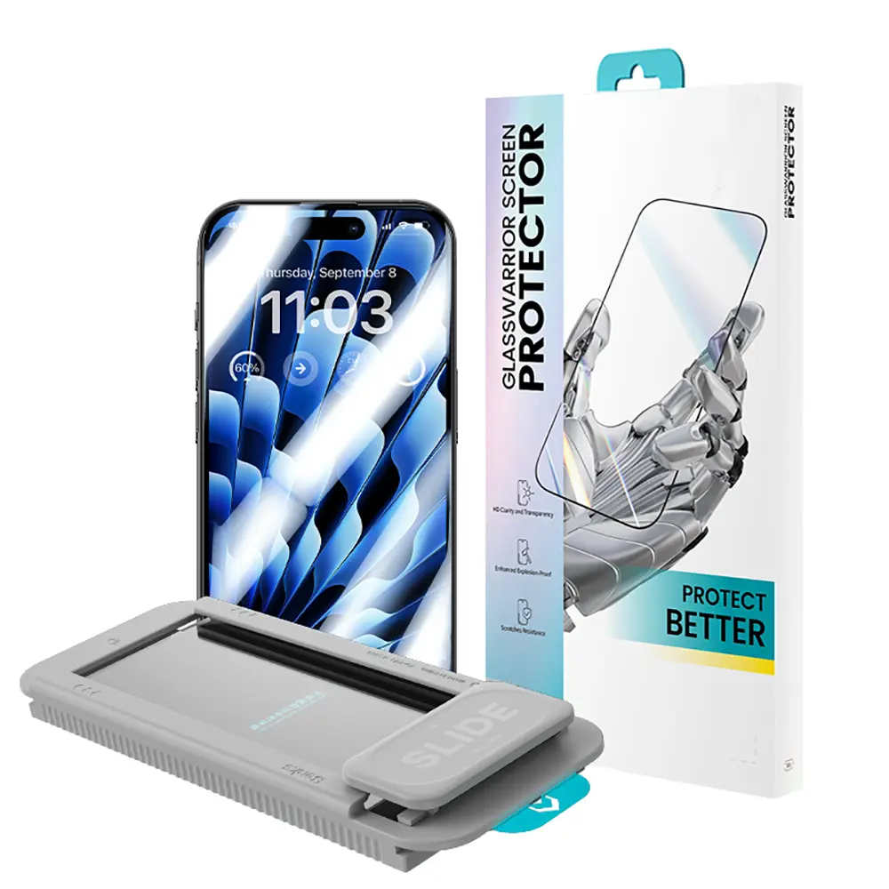 iPhone 15 Pro Max Temperli Cam Ekran Koruyucu - Benks Glass Warrior HD