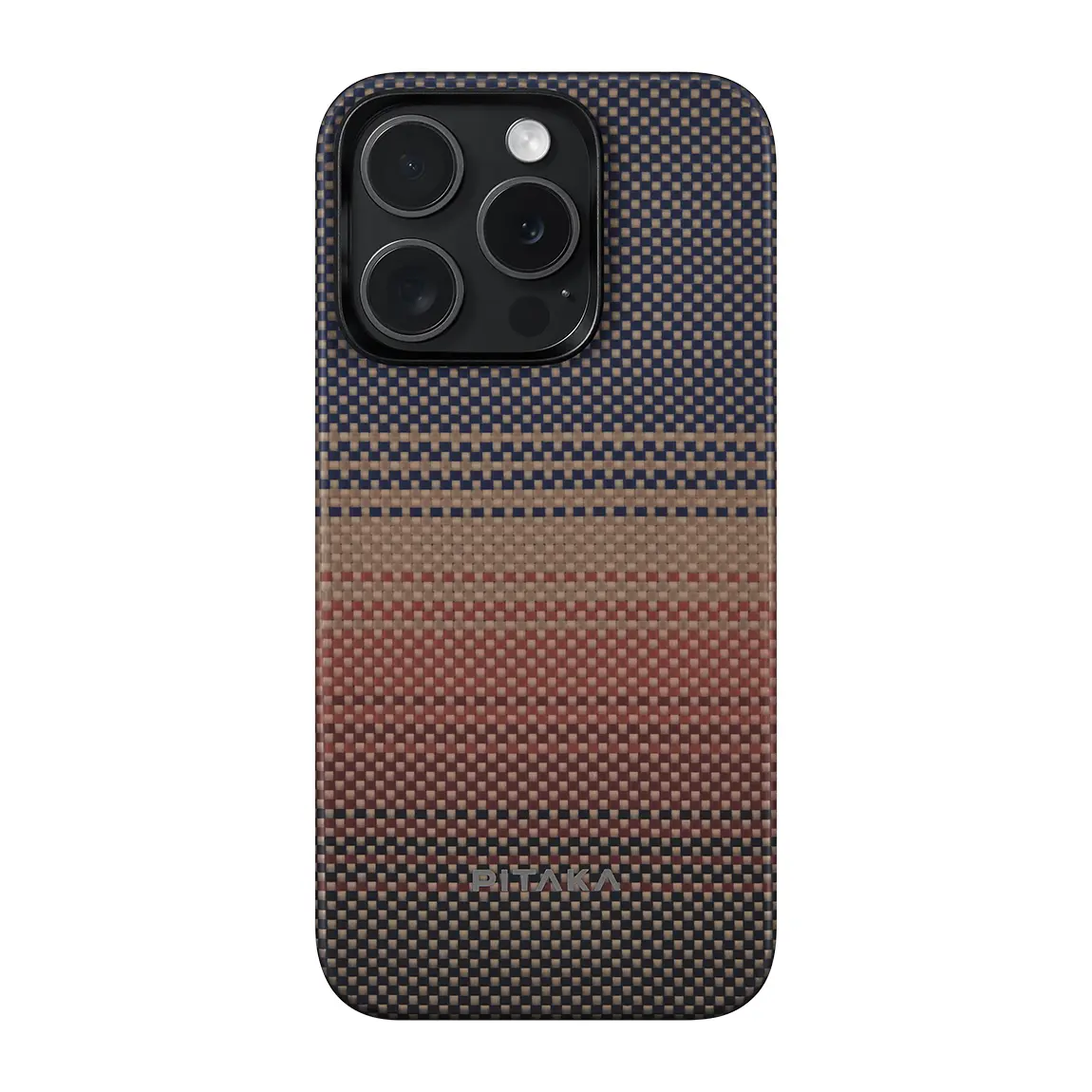 iPhone 15 Pro Max MagSafe Uyumlu Aramid Fiber Kılıf - Pitaka Sunset-Moonrise Sunset