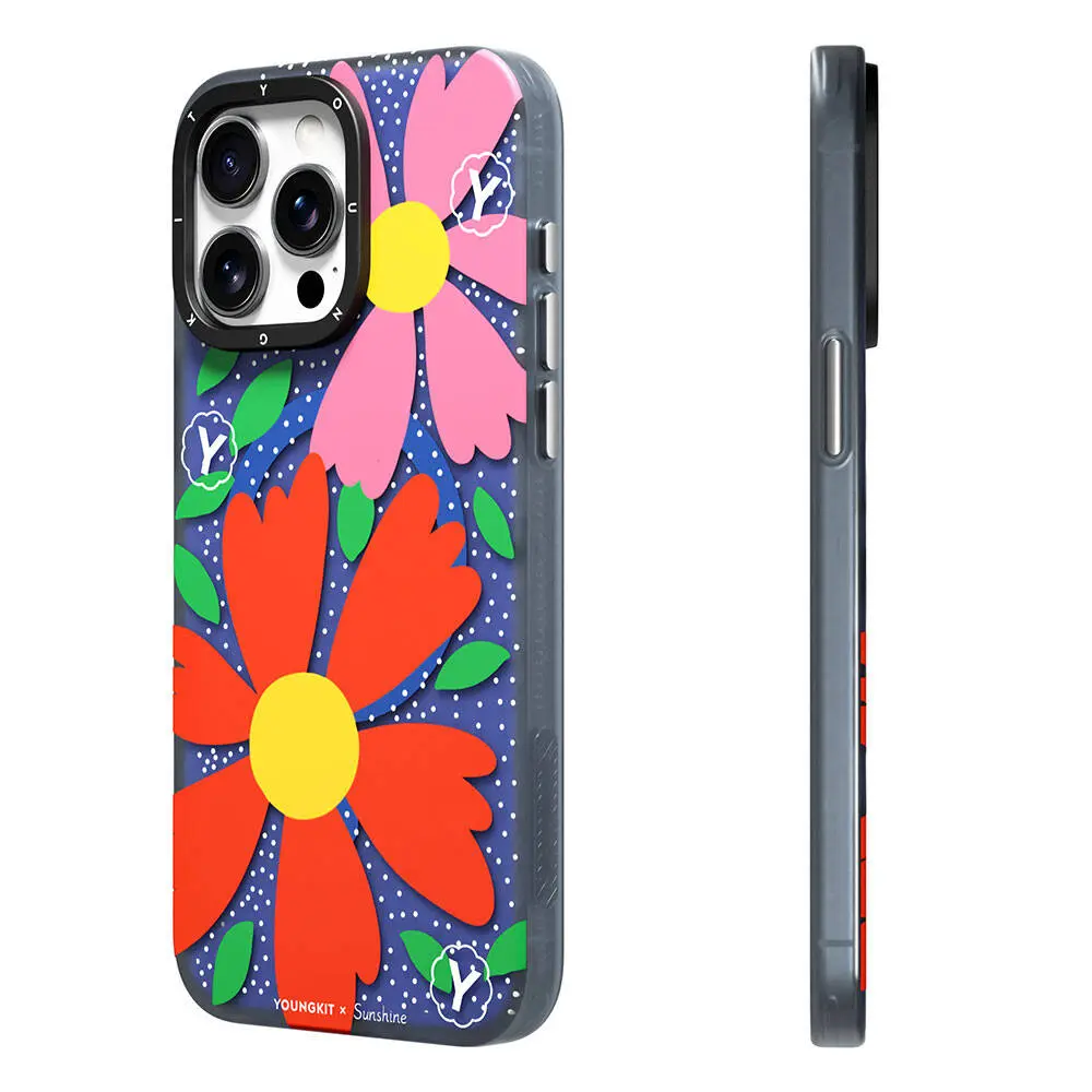 iPhone 15 Pro Max MagSafe Uyumlu Kılıf - Youngkit Colorful Sunshine