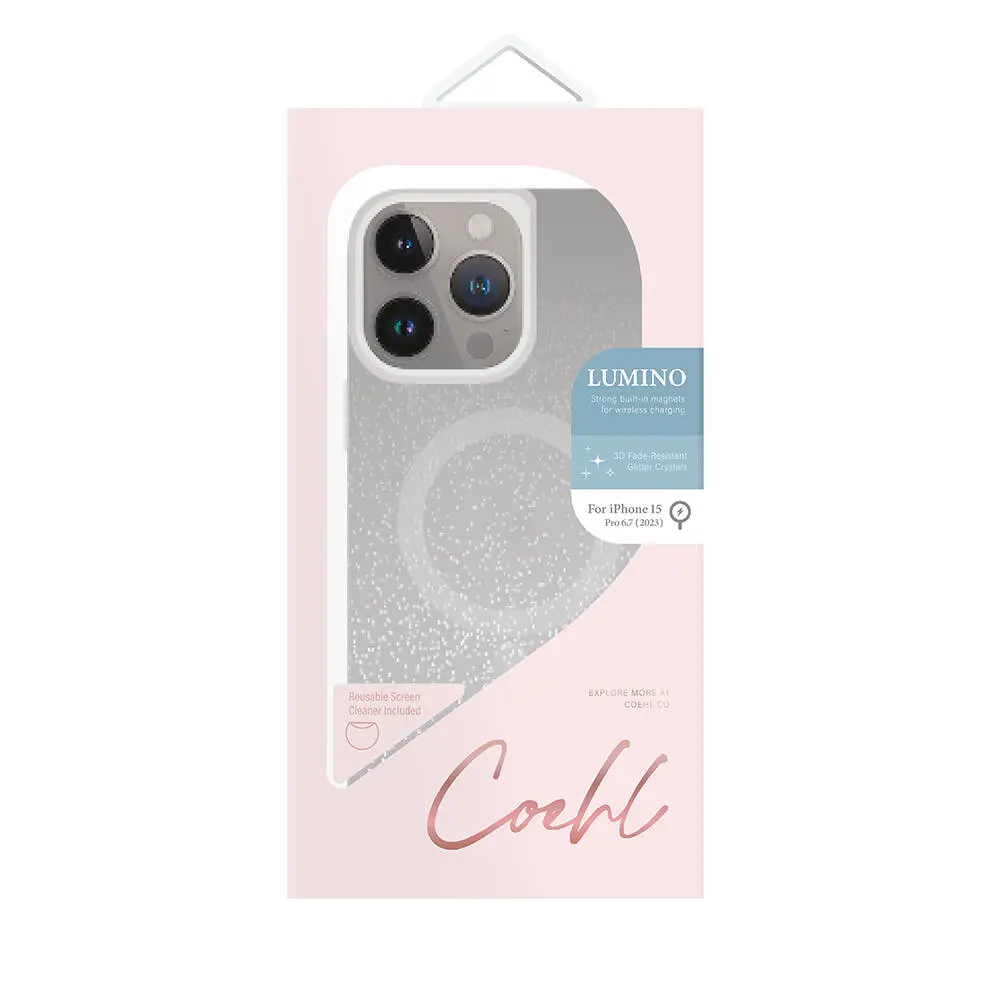 iPhone 15 Pro Max MagSafe Uyumlu Simli Kılıf - Coehl Lumino