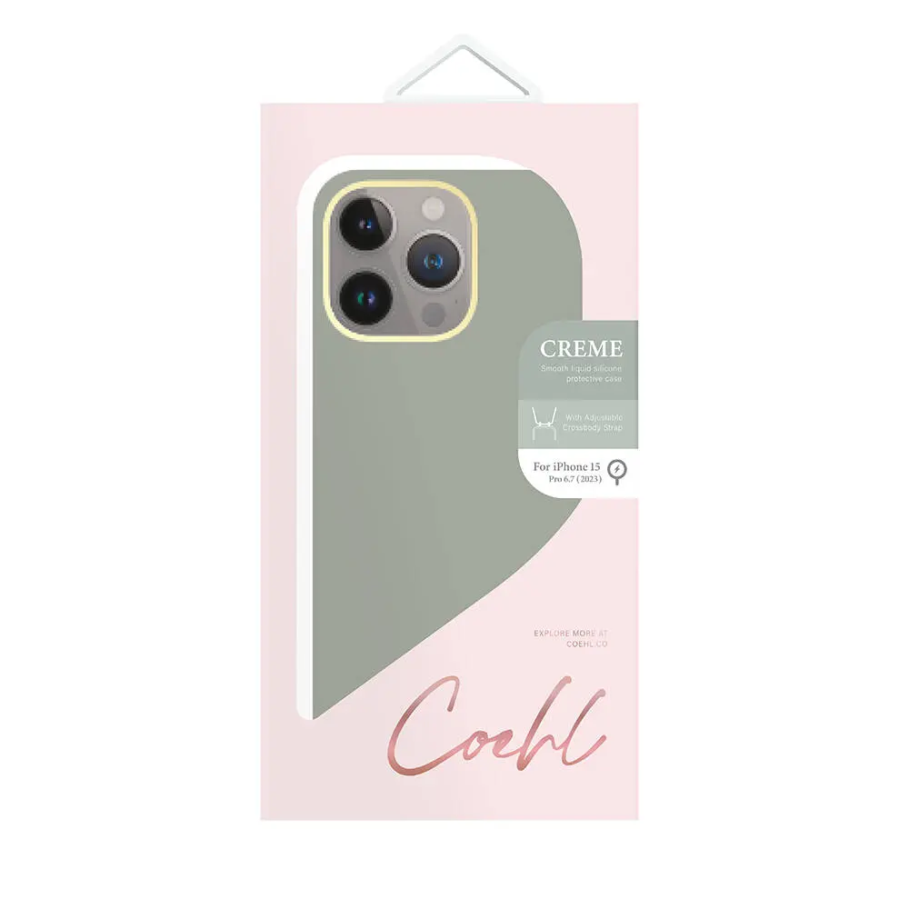 iPhone 15 Pro Max MagSafe Uyumlu Askı İpli Kılıf - Coehl Creme
