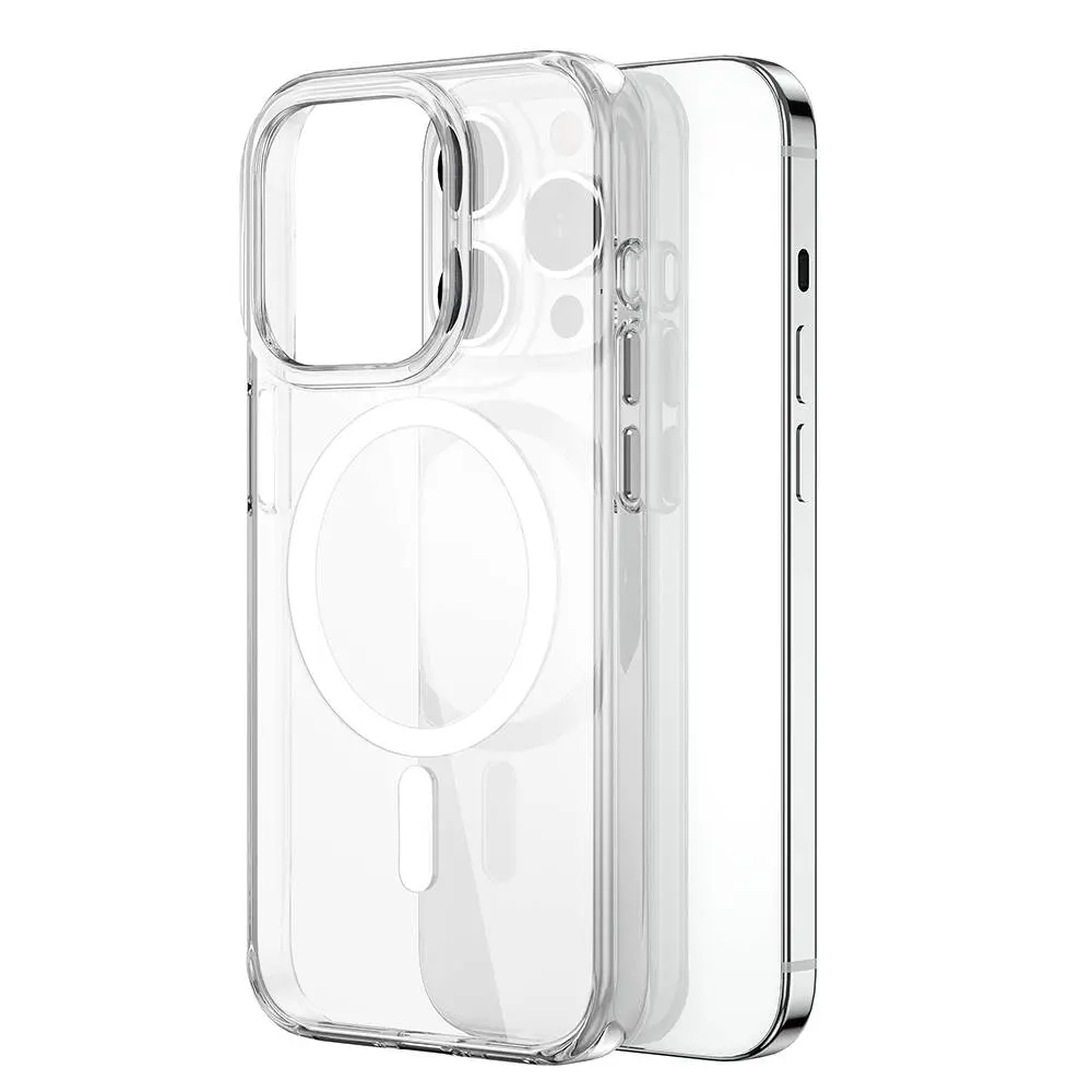 iPhone 15 Pro Max MagSafe Uyumlu Şeffaf Kılıf - Wiwu BC-022