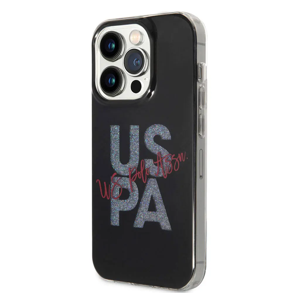 iPhone 15 Pro Max Simli Parlak Alfabe Tasarım Kılıf - U.S. Polo Assn.