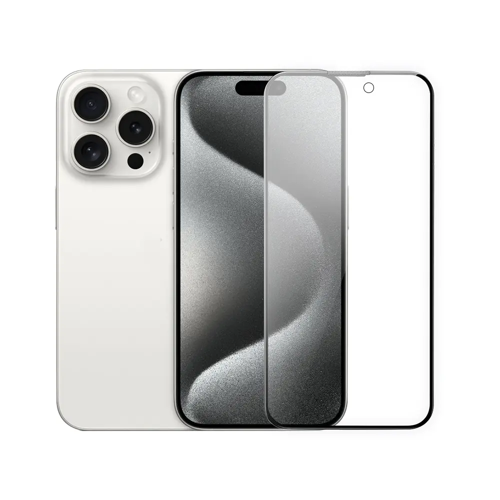 iPhone 15 Pro Max Ekran ve Kamera Lens Koruyucu Set - Wiwu Wi-IP002