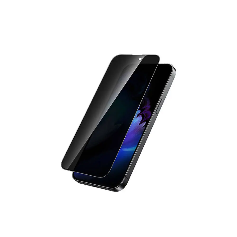 iPhone 15 Pro 3D Gizlilik Temperli Cam Ekran Koruyucu - Recci RSP-A06SP