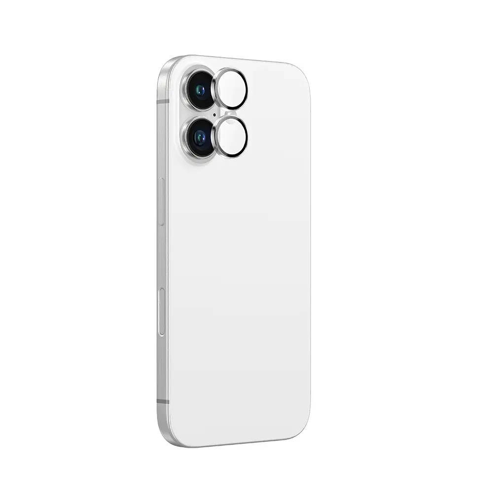 iPhone 16 Safir Kamera Lens Koruyucu, 9H Mohs ve 0,5 mm - Amazingthing HD