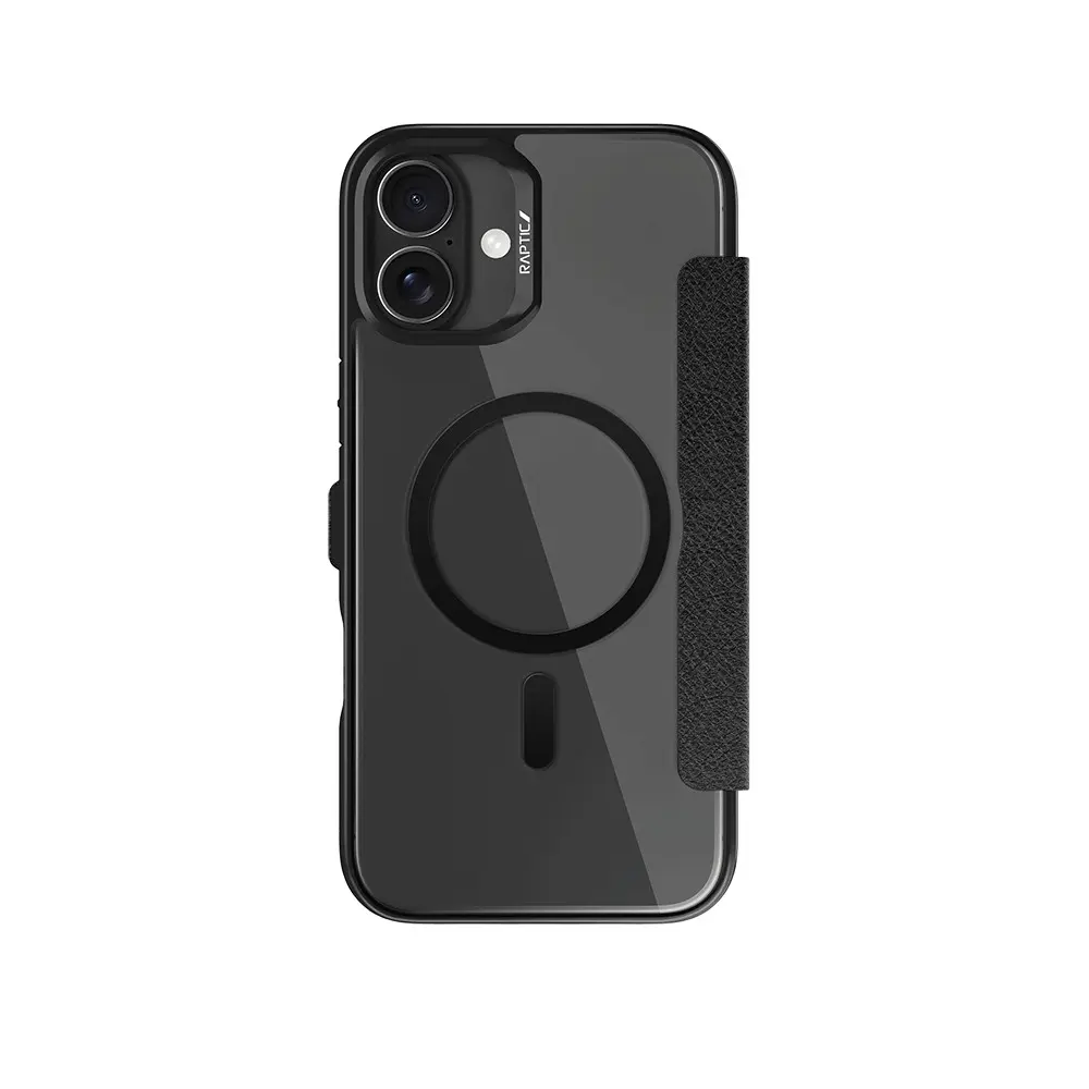 iPhone 16 MagSafe Uyumlu Kartlıklı Şeffaf Kılıf - Raptic Urban Folio