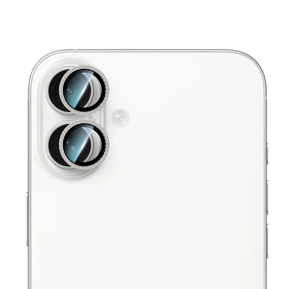 iPhone 16 Plus Taşlı Kamera Lens Koruyucu - CaseWorld Alloy Sparkling Diamond