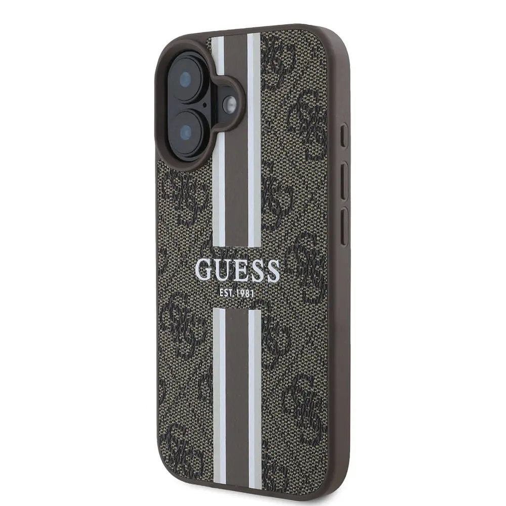 iPhone 16 Plus MagSafe Uyumlu 4G Şerit Tasarımlı Kılıf - Guess