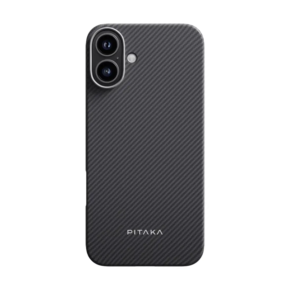 iPhone 16 Plus MagSafe Uyumlu Aramid Fiber Kılıf - Pitaka Ultra-Slim Classic
