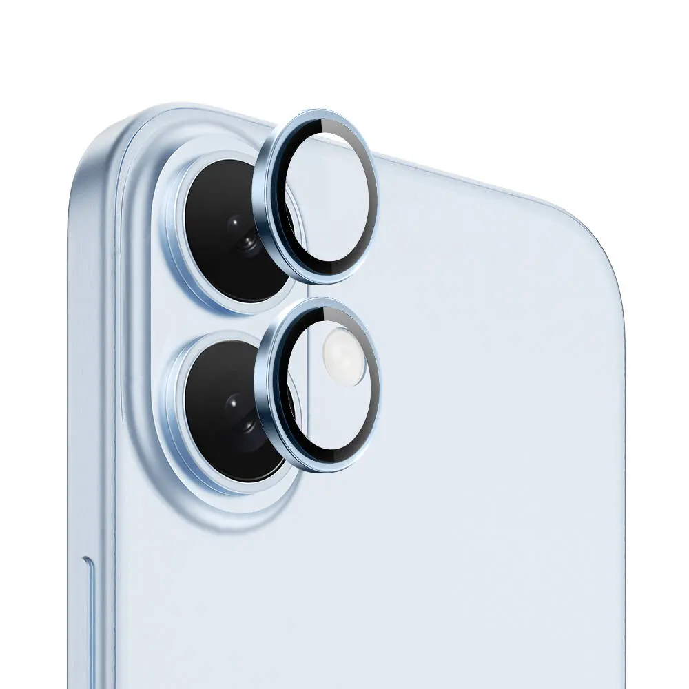 iPhone 16 Plus Metal Kamera Lens Koruyucu - Wiwu LG-004 PVD Lens Guard