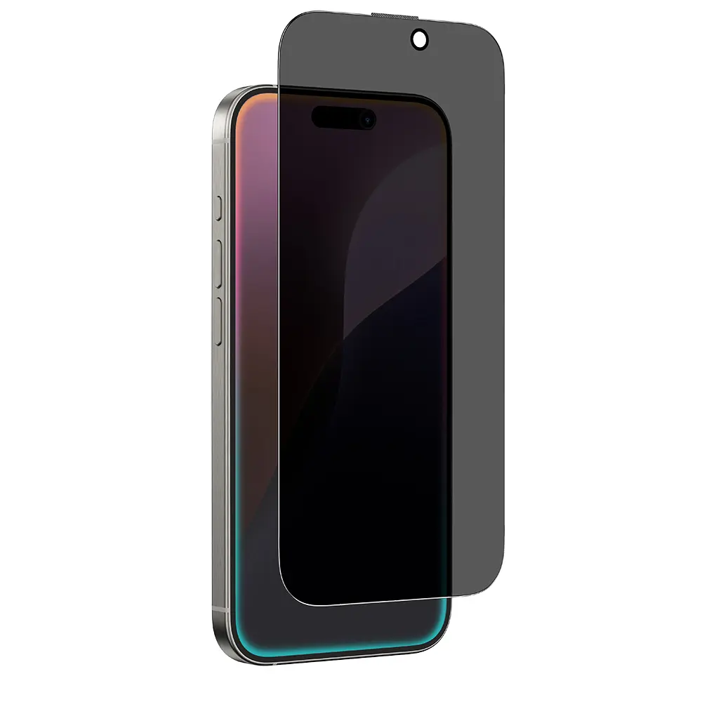 iPhone 16 Pro Gizlilik Filtreli Temperli Cam Ekran Koruyucu - Amazingthing Titan Privacy