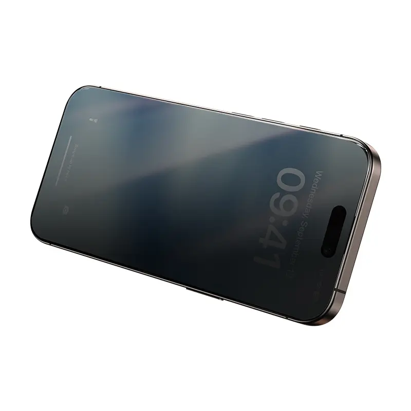 iPhone 16 Pro Gizlilik Ekran Koruyucu, 0.3 mm 10'lu Paket - Benks Privacy Air Shield