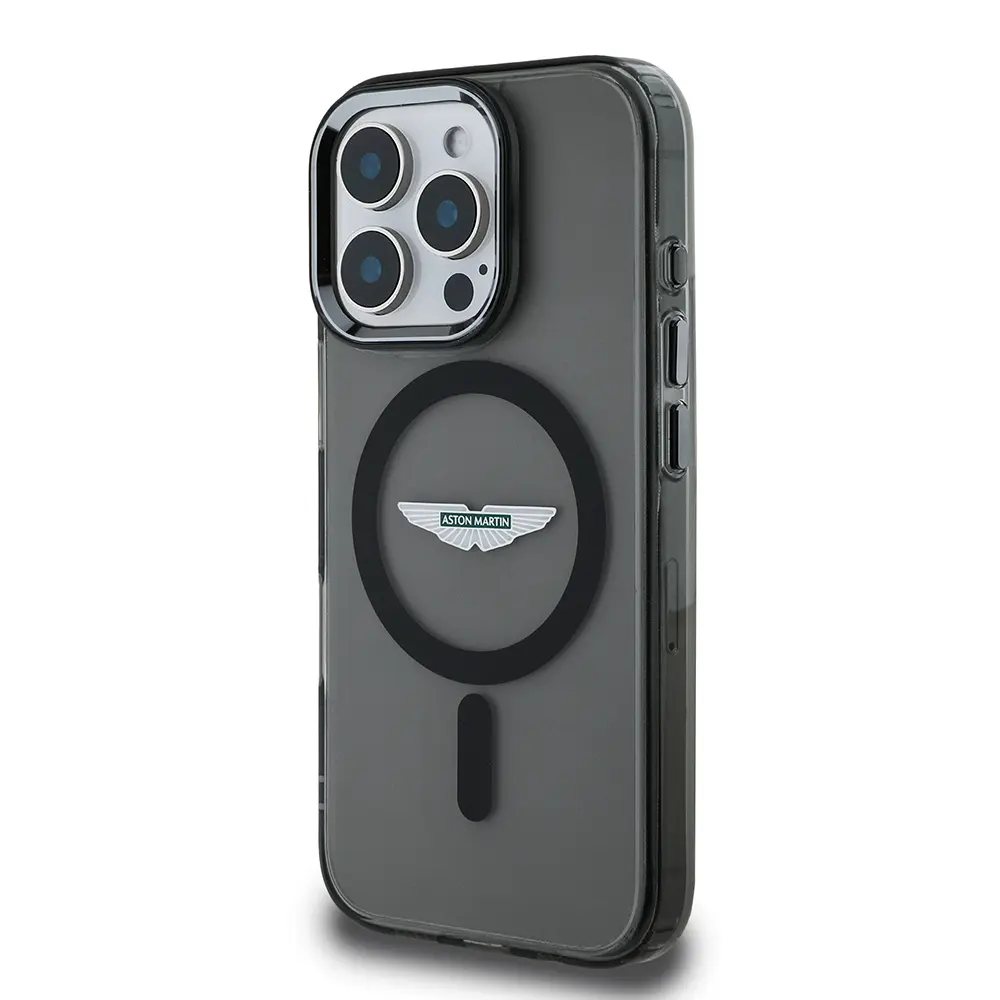 iPhone 16 Pro MagSafe Uyumlu Kılıf - Aston Martin Lisanslı Buzlu Kapak