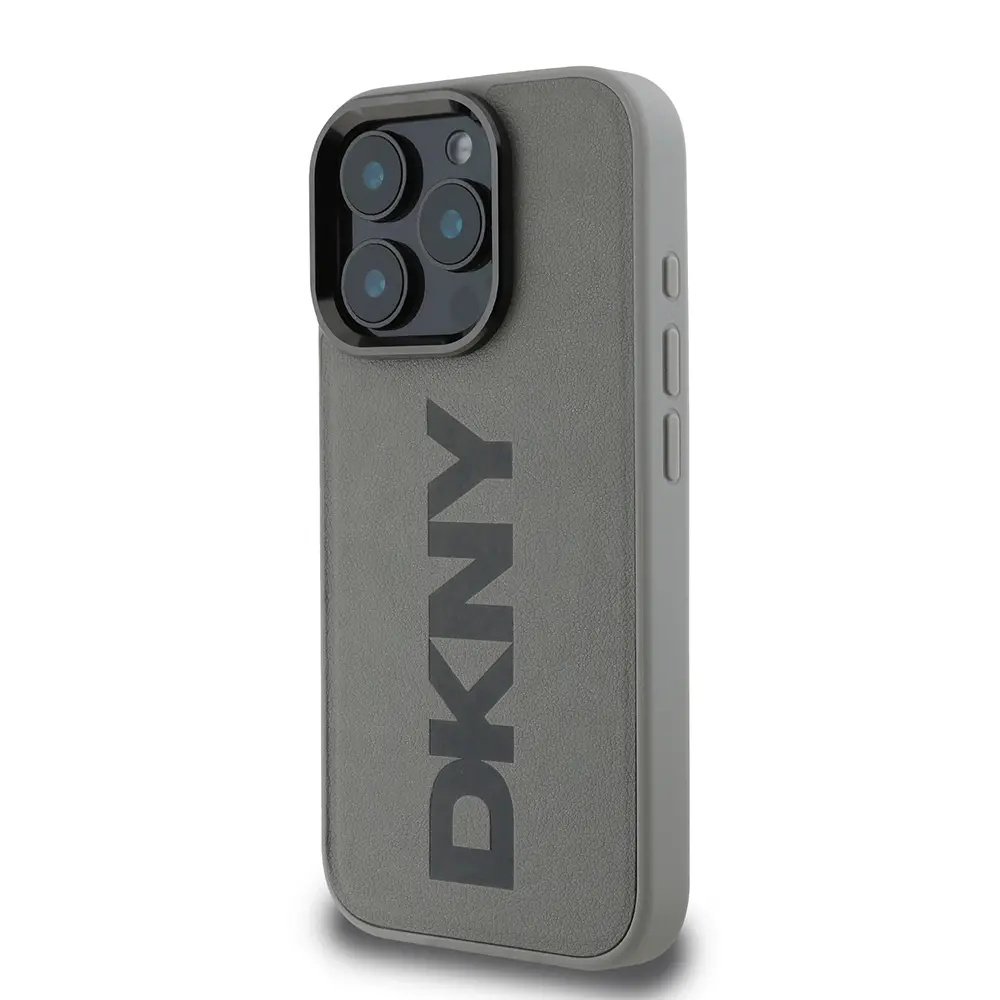 iPhone 16 Pro MagSafe Uyumlu PU Deri Kılıf - DKNY Plain