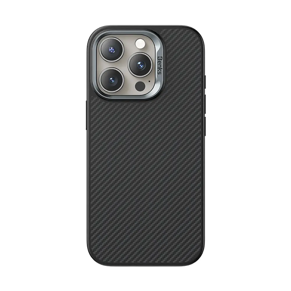 iPhone 16 Pro MagSafe Uyumlu Kevlar Kılıf - Benks Hybrid ArmorPro 600D