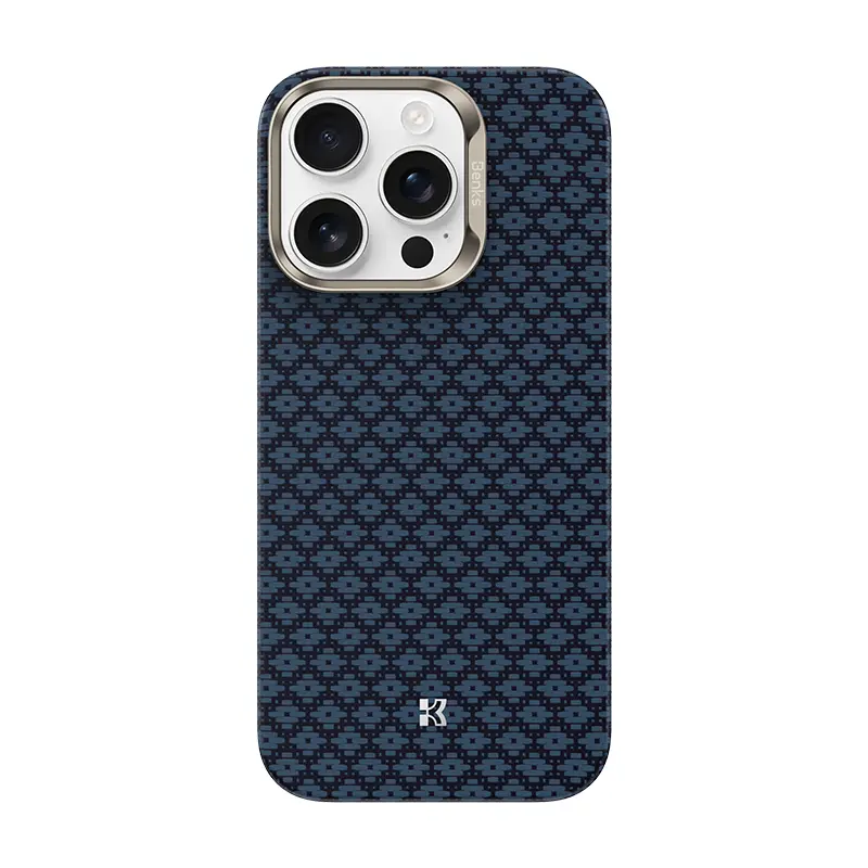 iPhone 16 Pro MagSafe Uyumlu Kevlar Karbon Kılıf - Benks ArmorAir ArmorGrid