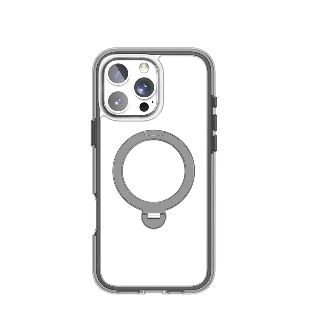 iPhone 16 Pro MagSafe Uyumlu 360° Standlı Şeffaf Kılıf - Raptic AirJoy