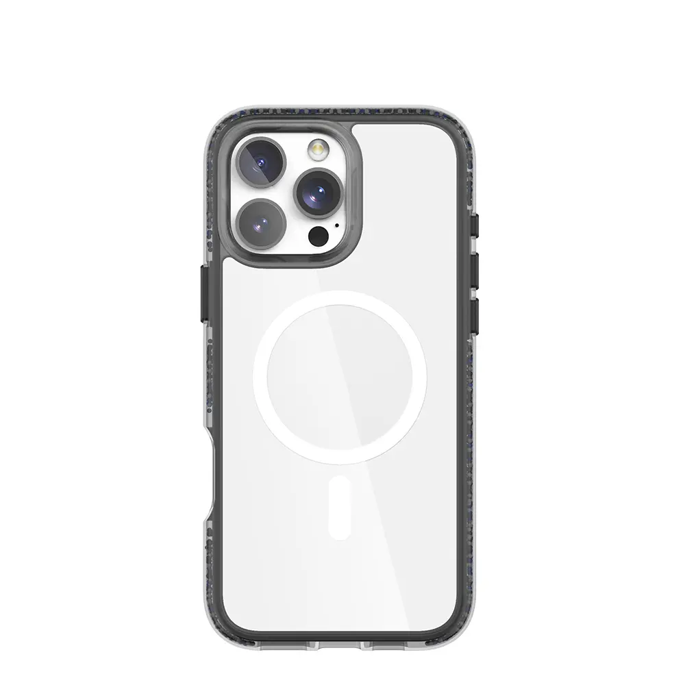iPhone 16 Pro MagSafe Uyumlu Şeffaf Kılıf - Raptic AirJoy Boncuk Tasarım