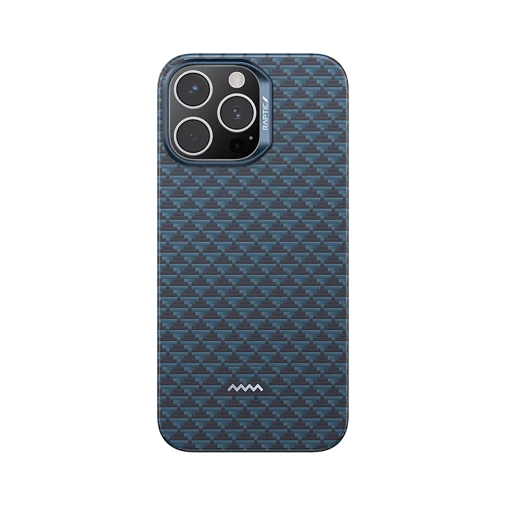 iPhone 16 Pro MagSafe Uyumlu Aramid Fiber Kılıf - Raptic Aramid Skin Origin