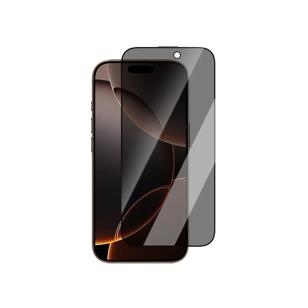 iPhone 16 Pro Max Gizlilik Filtreli Temperli Cam Ekran Koruyucu - CaseWorld Crystal Shadow