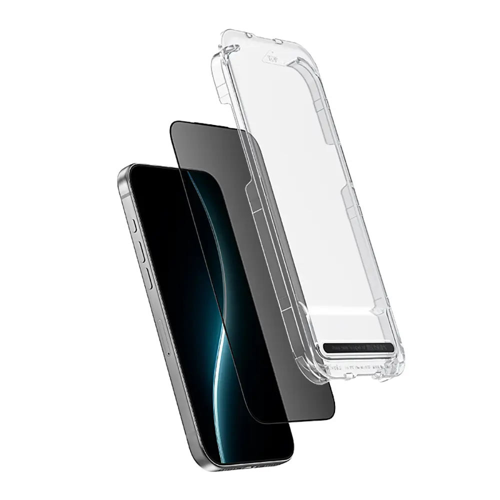 iPhone 16 Pro Max Gizlilik Camı Ekran Koruyucu - Benks OmniWarrior Privacy