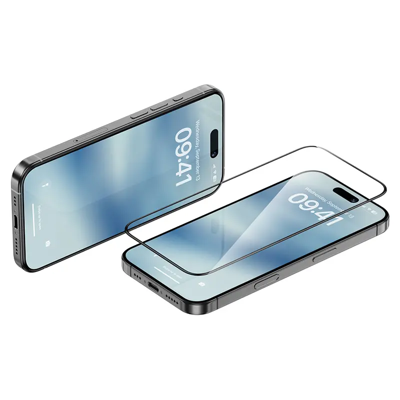 iPhone 16 Pro Max Ekran Koruyucu, 0.9 mm Çerçeveli 0.3 mm Cam - Benks Ultra Shield