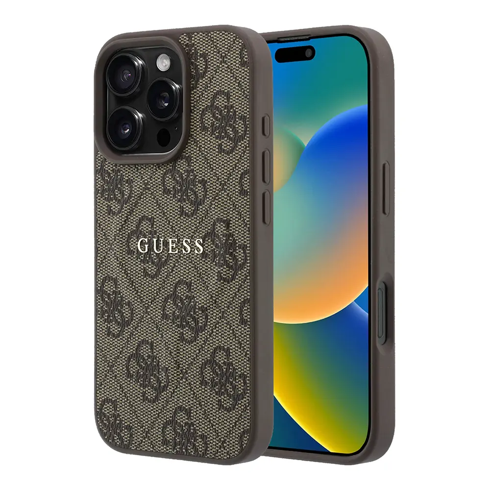 iPhone 16 Pro Max MagSafe Uyumlu 4G Desenli Kılıf - Guess Lisanslı