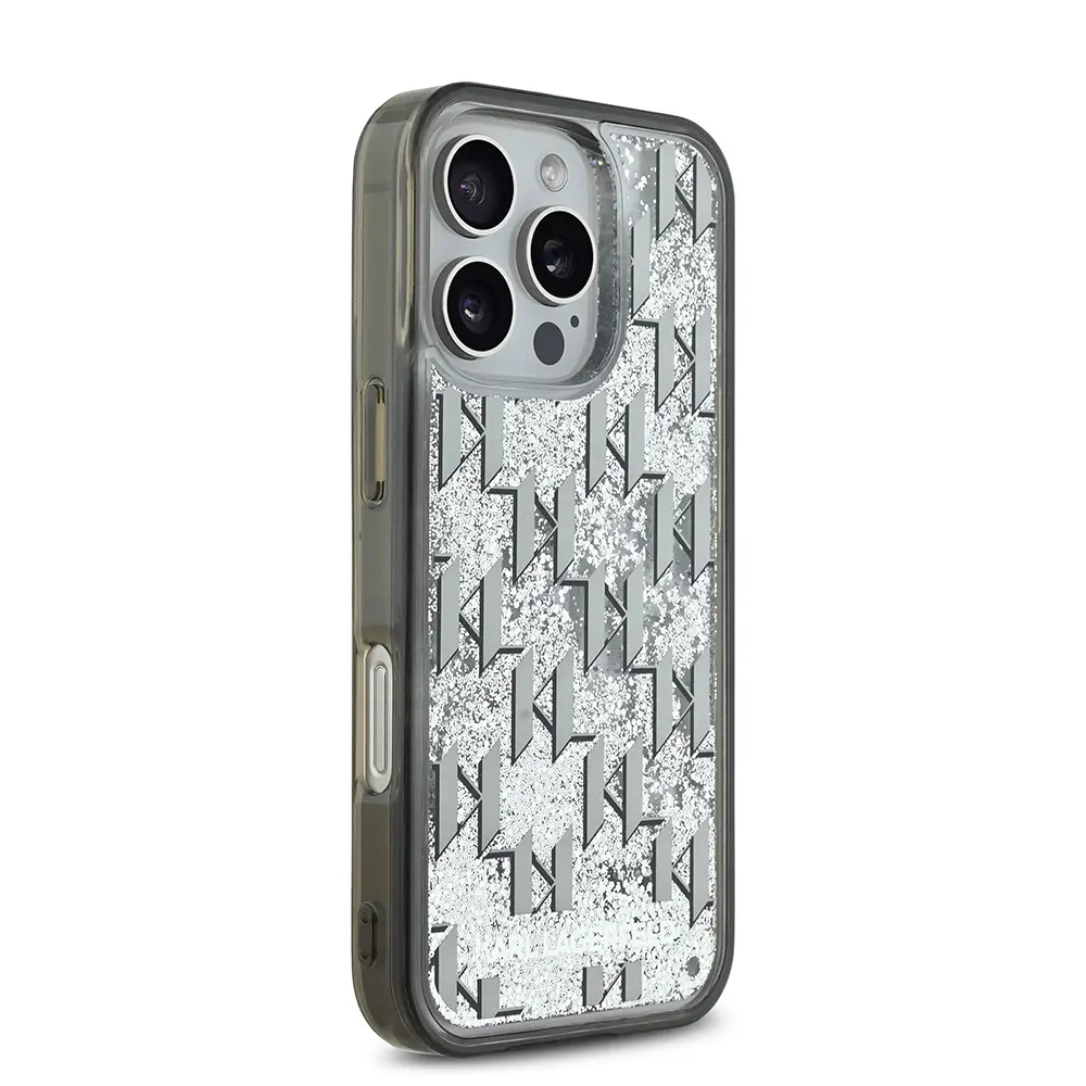 iPhone 16 Pro Max Simli KL Yazılı Monogram Gradient Kılıf - Karl Lagerfeld