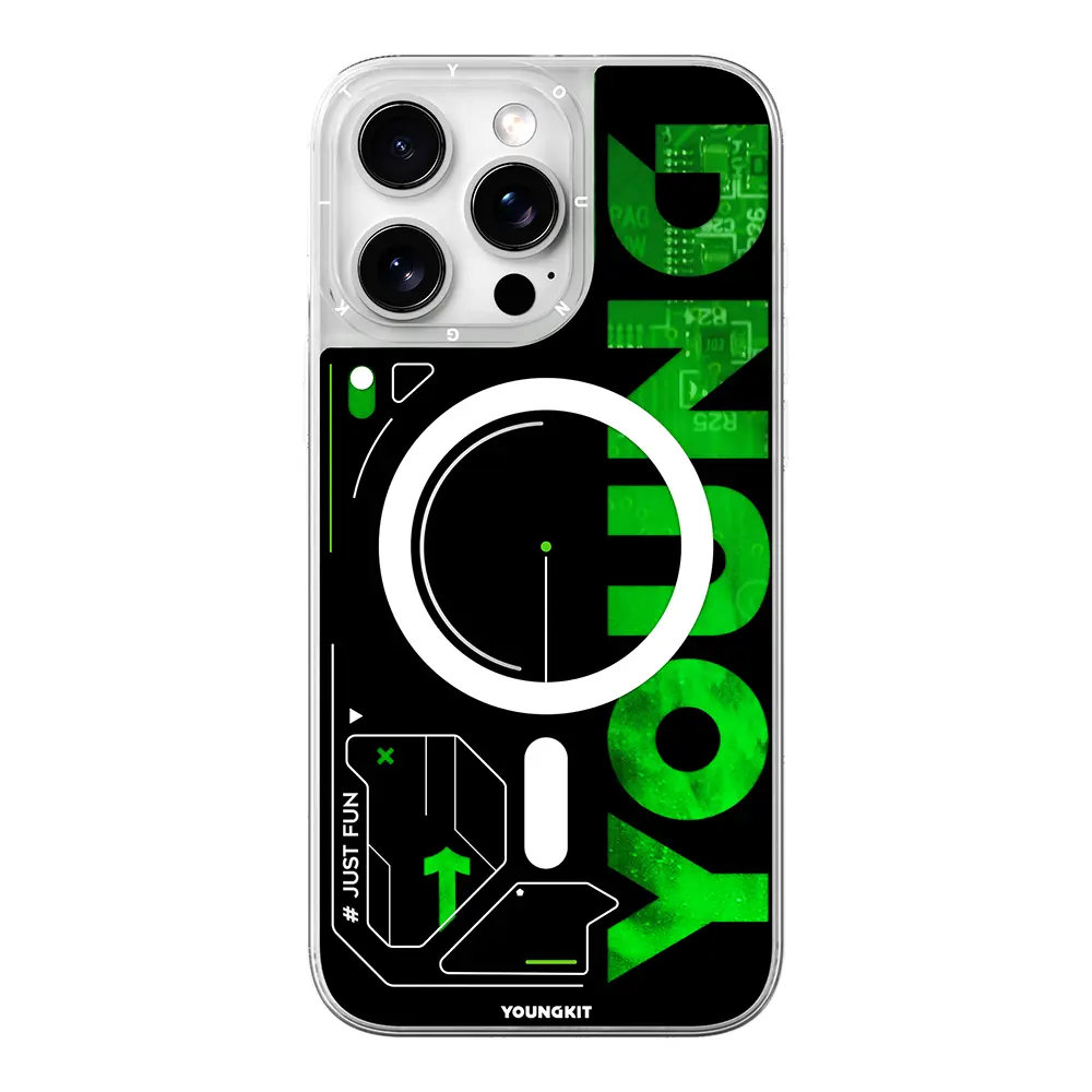 iPhone 16 Pro Max MagSafe Uyumlu Çift Katmanlı Kılıf - Youngkit Future Streamer