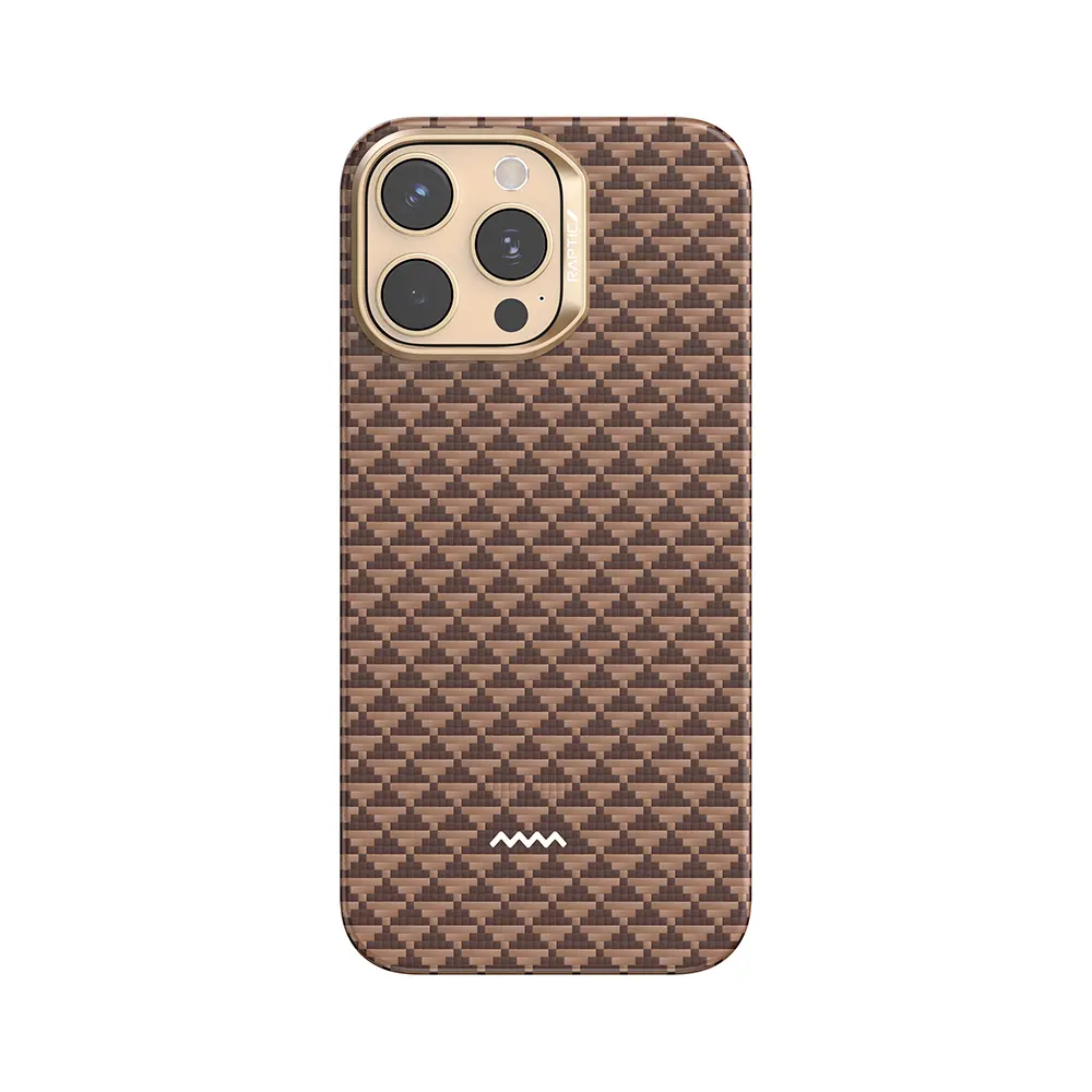 iPhone 16 Pro Max MagSafe Uyumlu Aramid Fiber Kılıf - Raptic Aramid Skin Origin